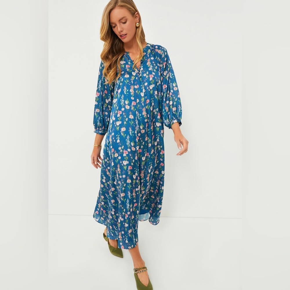 Tuckernuck Hyacinth House Floral Blue Dress